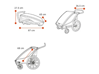 10203021 Lastenkuljetusperaekaerry THULE Chariot Lite 1 Agave ebikeparts 2 image