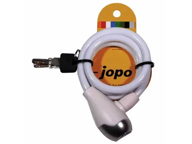 12001VA_-_jopo_-_vaijerilukko_10x1000mm_valkoinen_ebikeparts kuva