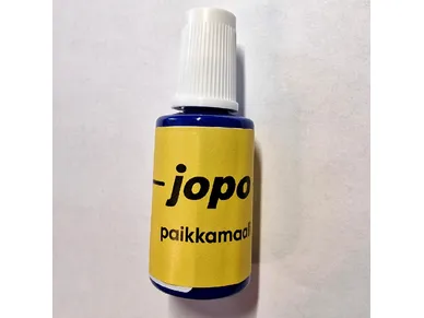 17901TS_-_jopo_-_paikkamaali_tumman_sininen_Paikkaa_matkanvarrella_tulleet_naarmut_ja_kolhut_aidoilla_jopo_paikkamaaleilla kuva