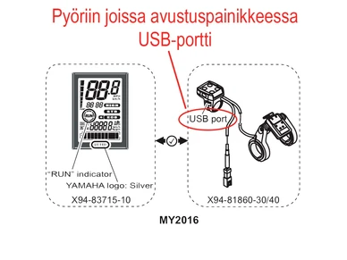 Yamaha x94 83715 10 display unit 6 image