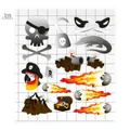 4260549141923 Reflective sticker KID set pirates reflective berlin heijastin heijastintarra pyoran heijastin 2