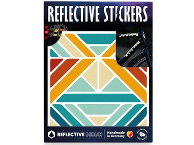 4260549145068 Reflective sticker Shapes Delta vintage tarra reflective berlin heijastin heijastintarra pyoran heijastin kuva