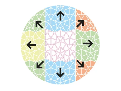 Reflective sticker Shapes kites darts harlequin vitrail amber tarra reflective berlin heijastin heijastintarra pyoran heijastin 5 image