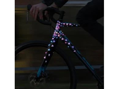 Reflective sticker Shapes kites darts harlequin vitrail amber tarra reflective berlin heijastin heijastintarra pyoran heijastin image