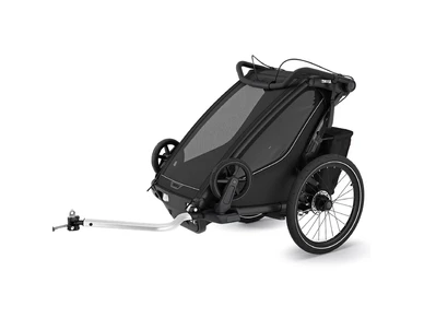 10201030 Thule Lastenkuljetusperakarry THULE Chariot Sport 2 single musta kuva