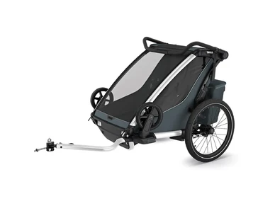 10201035 thule Lastenkuljetusperakarry THULE Chariot Cross 2 double Dark Slate kuva