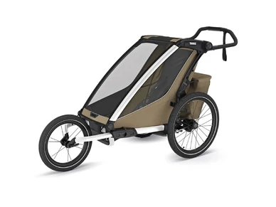 10201036 Lastenkuljetusperakarry THULE Chariot Cross 2 single Faded Khaki Thule pyorakarryt ja Thule varusteet 1 kuva