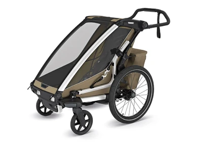 10201036 Lastenkuljetusperakarry THULE Chariot Cross 2 single Faded Khaki Thule pyorakarryt ja Thule varusteet 2 kuva