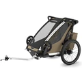 10201036 Lastenkuljetusperakarry THULE Chariot Cross 2 single Faded Khaki Thule pyorakarryt ja Thule varusteet