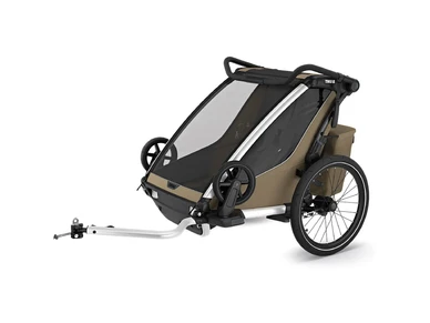 10201037 thule Lastenkuljetusperakarry THULE Chariot Cross 2 double Faded Khaki kuva