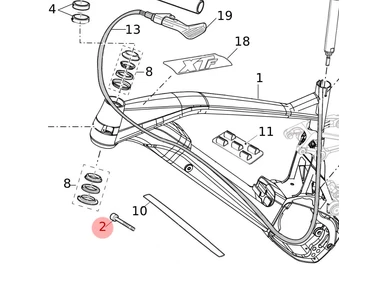 Fantic akun kiinnityspultti B+FEN97 MB01000405 INOX 40 FRAME BATTERY SCREW kuva