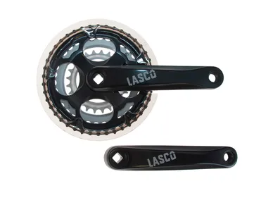 60312_Kampipari_LASCO_42-34-24_175mm_alu_nelikantti_118mm_akseli_ketjusuoja_musta_ebikeparts kuva
