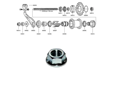 64014_SHIMANO_1-v_CB-E110_laippamutteri_ebikeparts kuva