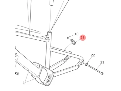 Fantic B0100119005 Fantic Takavaihtajan korvake XF2 XF3 Fat Seven Day 1 kuva