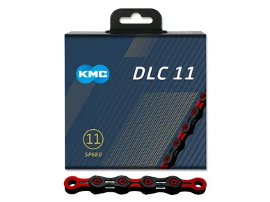 BD11BR118_Ketju_11-v_KMC_DLC11_Black-Red_118L_ebikeparts image