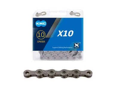 BX10GG114_Ketju_10-v_KMC_X10_Grey_ebikeparts kuva