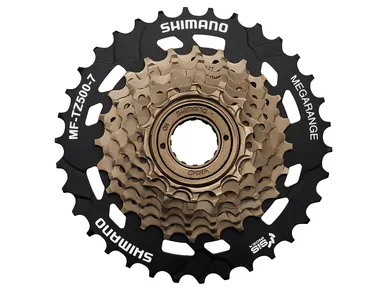 EMFTZ5007428_Shimano_Kierrepakka_MF-TZ500-7_7v_14-28T._Shimano_polkupyoeraen_varaosat_verkkokaupasta_www_ebikeparts_fi kuva