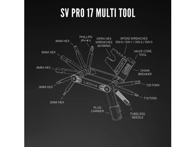 MT SVPRO 17T06 Monitoimityokalu LEZYNE SV PRO 17 Polkupyoran varaosat verkkokaupasta www ebikeparts 5 image
