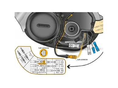 SB12 BAF Virityssarja Bafang M300 M400  moottoreihin SpeedBox 1 2 for Bafang M300 M400 3 pin liitin Verkkokaupasta ebikeparts 3 image