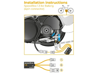 SB13 BAF SpeedBox 1 3 for Bafang 4 pin liitin saehkoepyoeraen viritys ebikeparts3 image