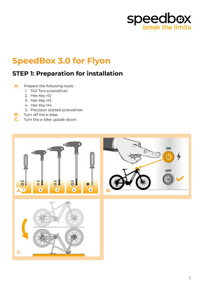 Speedbox 3 Flyon TQ asennusohje