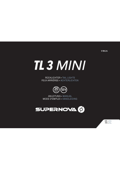 Supernova TL3 MINI Asennusohje