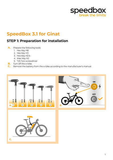 Speedbox 31 giant asennusohje