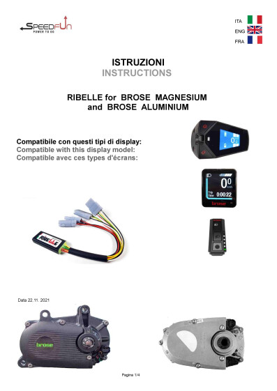 SPEEDFUN RIBELLE BROSE FANTIC ASENNUSOHJE