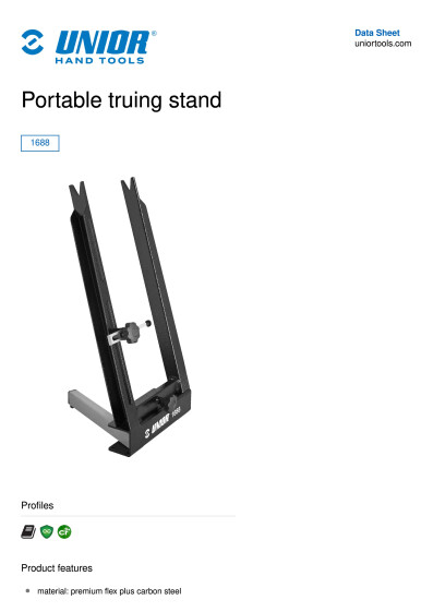 Unior 1688 kannettava rihtauspukki