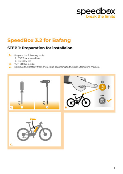 Bafang 32 asennusohje