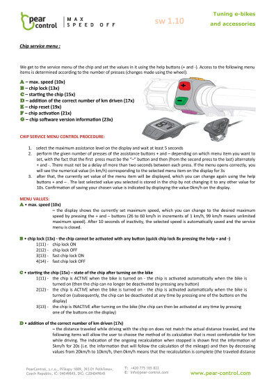 peartune mso manual for service menu of the chip en
