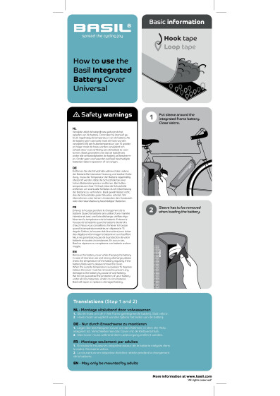50504 basil integrated batter battery cover univer