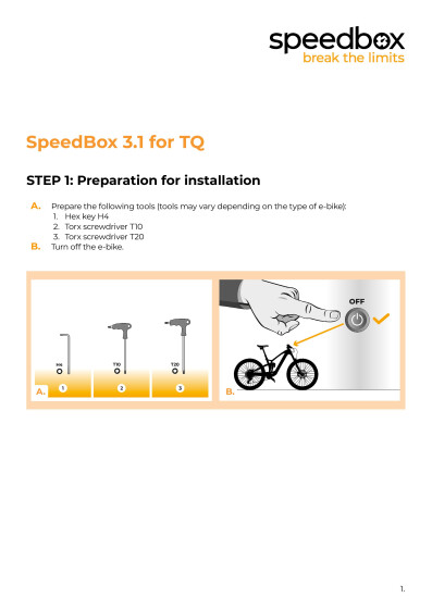 speedbox tq asennusohje