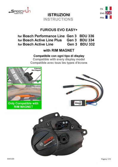 SPEEDFUN FURIOUS EVO EASY BOSCH RIM MAGNET Gen 3